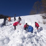 どんどん雪を下ろして