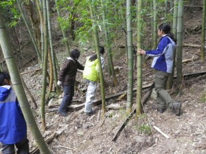 3月の観察会 「泉沢でお風呂場とピザ作り」